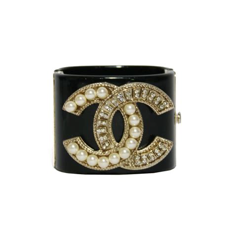 bracciale chanel perle nere|Bracciali & manchette .